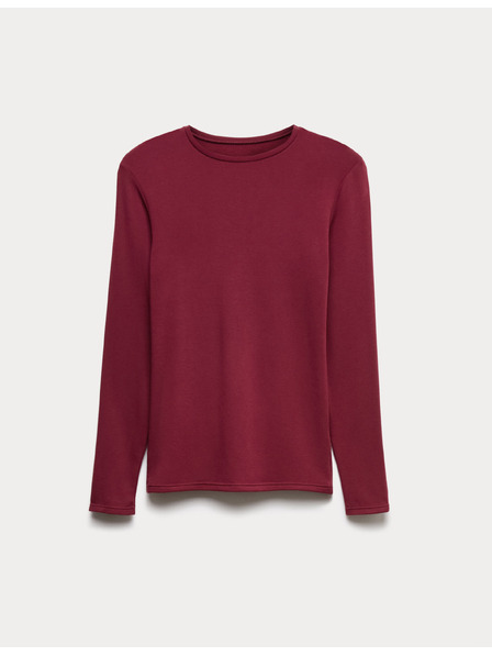 Marks & Spencer Топ с топъл слой с деколте, с технология Heatgen™, средна топлина Marks & Spencer червена