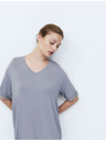 Marks & Spencer Къса нощна риза с дантелен детайл Marks & Spencer синя
