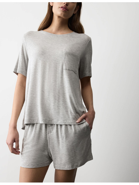 Marks & Spencer Пижамни къси панталони с декоративни копчета Marks & Spencer сива