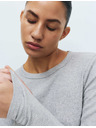 Marks & Spencer Пижамна горничка с ребрав плот с обработка Cool Comfort™ от памук и модал Marks & Spencer сива
