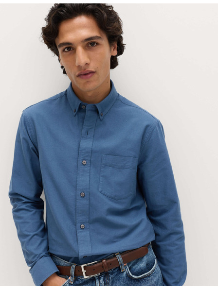 Marks & Spencer Риза от чист памук The Ultimate Marks & Spencer oxford blue