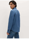 Marks & Spencer Риза от чист памук The Ultimate Marks & Spencer oxford blue