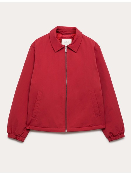 Marks & Spencer Харингтонско яке с пълнител и цип Marks & Spencer червено