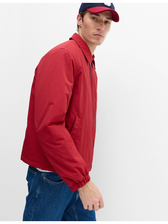 Marks & Spencer Харингтонско яке с пълнител и цип Marks & Spencer червено