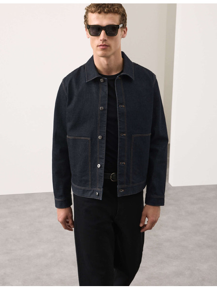 Marks & Spencer Дънково яке Selvedge Marks & Spencer морско синьо