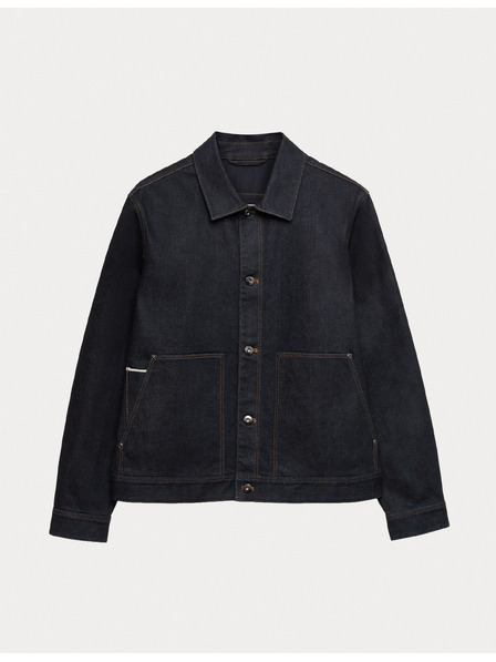 Marks & Spencer Дънково яке Selvedge Marks & Spencer морско синьо