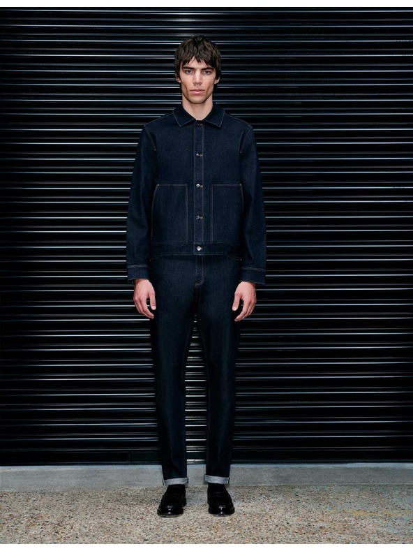 Marks & Spencer Дънково яке Selvedge Marks & Spencer морско синьо