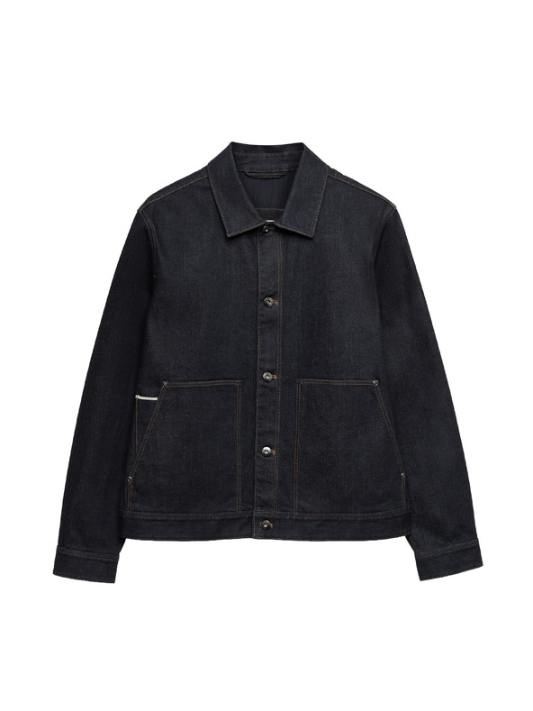 Marks & Spencer Дънково яке Selvedge Marks & Spencer морско синьо