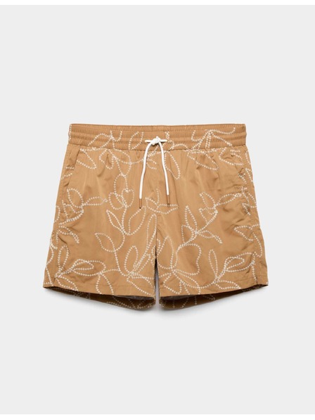 Marks & Spencer Бързосъхнещи изшивани плувни шорти Marks & Spencer кафява