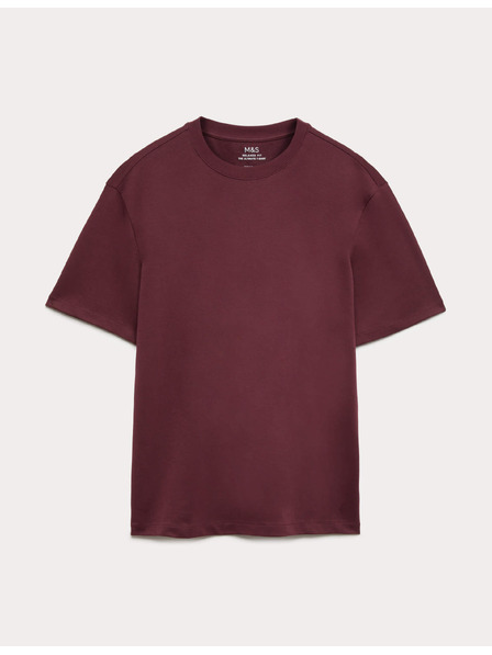 Marks & Spencer Тениска Ultimate Performance от памук Marks & Spencer червена