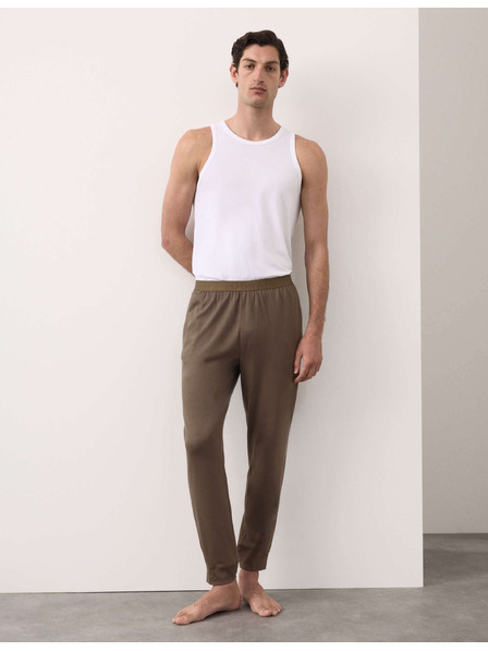 Marks & Spencer Домашни панталони от памук Supima® и модал Marks & Spencer кафява