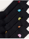 Marks & Spencer Чорапи Pac-Man™ с висок дял памук, 5 чифта Marks & Spencer черни