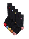 Marks & Spencer Чорапи Pac-Man™ с висок дял памук, 5 чифта Marks & Spencer черни