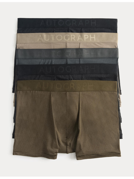 Marks & Spencer Боксерки от стреч модал 360 Flex, 5 бр. в опаковка Marks & Spencer черен