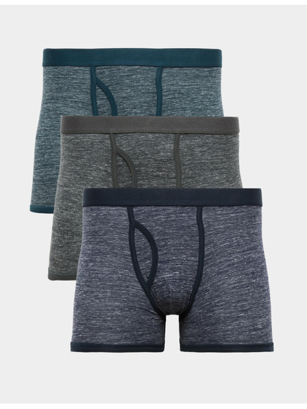 Marks & Spencer Памучни еластични боксерки с мланжиран ефект, 5 бр. Marks & Spencer многоцветна