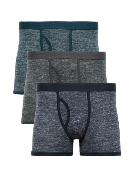 Marks & Spencer Памучни еластични боксерки с мланжиран ефект, 5 бр. Marks & Spencer многоцветна