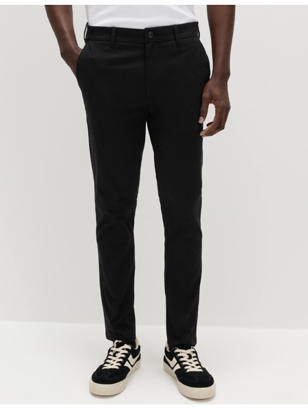 Marks & Spencer Chino панталони приталени крой със стреч Marks & Spencer черен