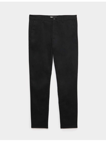 Marks & Spencer Chino панталони приталени крой със стреч Marks & Spencer черен