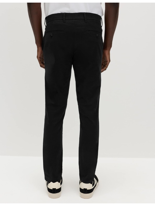 Marks & Spencer Chino панталони приталени крой със стреч Marks & Spencer черен