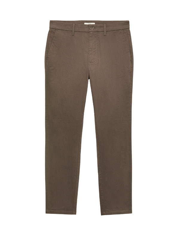 Marks & Spencer Разтегателен панталон чино слим фит Marks & Spencer кафяв