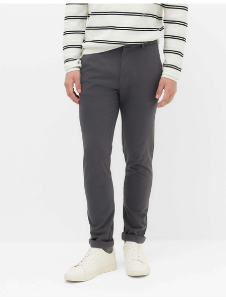 Marks & Spencer Памучни chino панталони тясна кройка The Ultimate Marks & Spencer сив