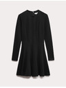 Marks & Spencer Джърси кръгла mini рокля с деколте до врата Marks & Spencer черно