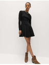 Marks & Spencer Джърси кръгла mini рокля с деколте до врата Marks & Spencer черно