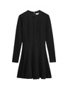 Marks & Spencer Джърси кръгла mini рокля с деколте до врата Marks & Spencer черно