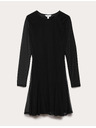 Marks & Spencer Кръгла mini рокля с кръгла деколте и мрежа Marks & Spencer черно