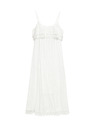Marks & Spencer Еластична жакардова midi рокля от чист памук Marks & Spencer бяло