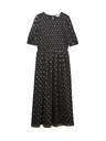 Marks & Spencer Midi рокля с металик точков печат Marks & Spencer черно
