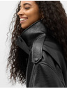 Marks & Spencer Bomber якета от имитация на кожа със стояче яка Marks & Spencer черна