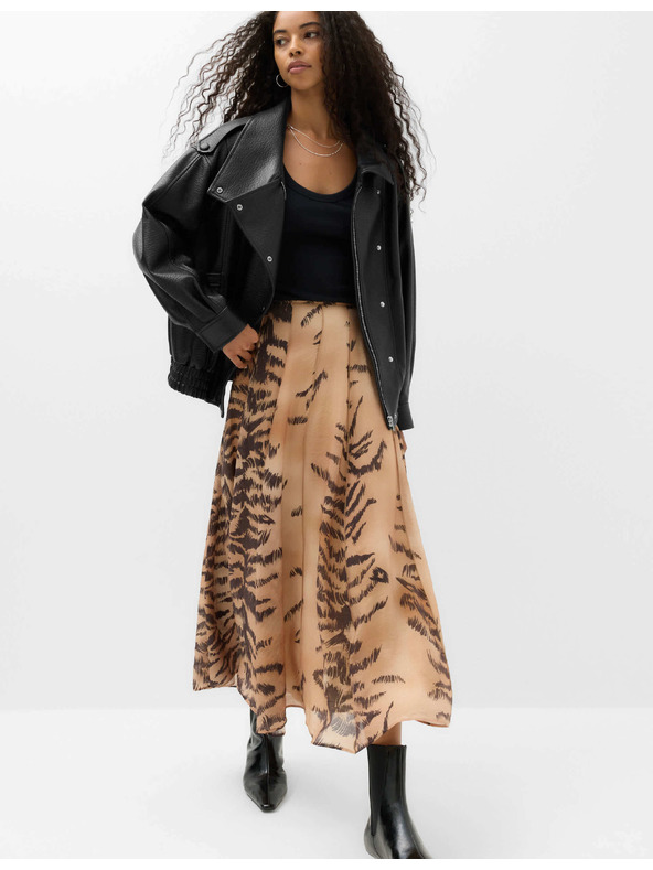 Marks & Spencer Bomber якета от имитация на кожа със стояче яка Marks & Spencer черна