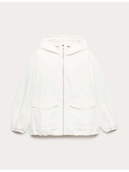 Marks & Spencer Паркa с качулка, висок процент памук и технология Stormwear™ Marks & Spencer кремава