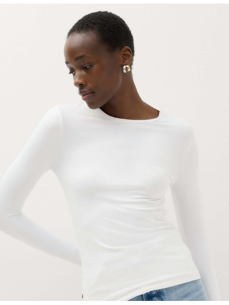 Marks & Spencer Топ от ултра фина материя Marks & Spencer бяла