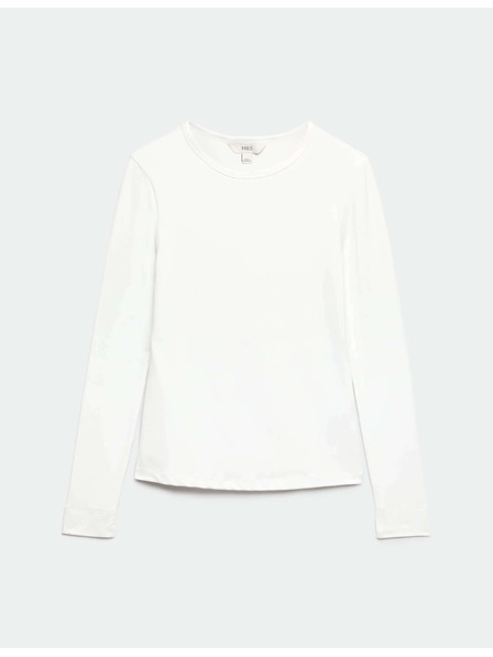 Marks & Spencer Топ от ултра фина материя Marks & Spencer бяла