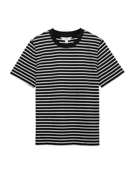 Marks & Spencer Тениска с кръгло деколте, от чист памук Marks & Spencer черна