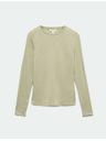 Marks & Spencer Изглажен топ с дълги ръкави, с вълна Marks & Spencer зелен
