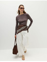 Marks & Spencer Изглажен топ с дълги ръкави, с вълна Marks & Spencer кафяв