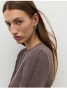 Marks & Spencer Изглажен топ с дълги ръкави, с вълна Marks & Spencer кафяв