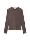 Marks & Spencer Изглажен топ с дълги ръкави, с вълна Marks & Spencer кафяв