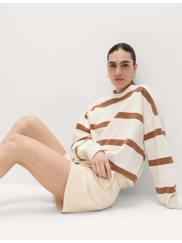 Marks & Spencer Шортки с висок процент памук Marks & Spencer кремава
