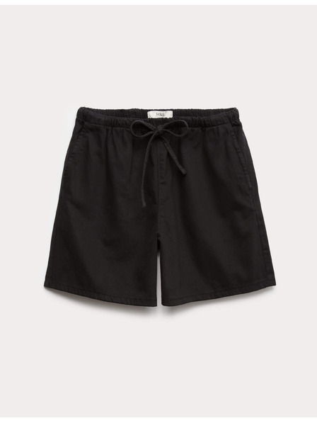 Marks & Spencer Шортки с висок процент памук Marks & Spencer черна