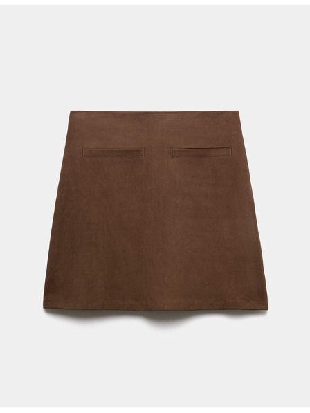 Marks & Spencer Мини пола от имитация замша Marks & Spencer кафява