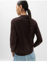 Marks & Spencer Суитшърт с яка от лека прежда Marks & Spencer кафяв