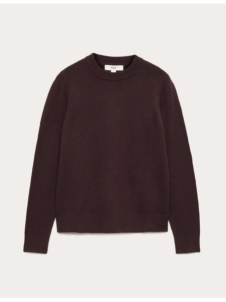 Marks & Spencer Пуловер с възлов деколте от въздушна прежда Marks & Spencer лилаво