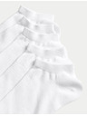 Marks & Spencer 5 чифта спортни чорапи с технология Cool & Fresh™ Marks & Spencer бели