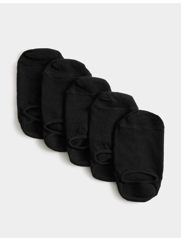 Marks & Spencer Къси чорапи Trainer Liners™ с технология Cool & Fresh™, 5 чифта в опаковка Marks & Spencer черни