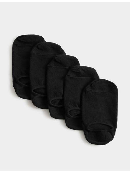 Marks & Spencer Къси чорапи Trainer Liners™ с технология Cool & Fresh™, 5 чифта в опаковка Marks & Spencer черни