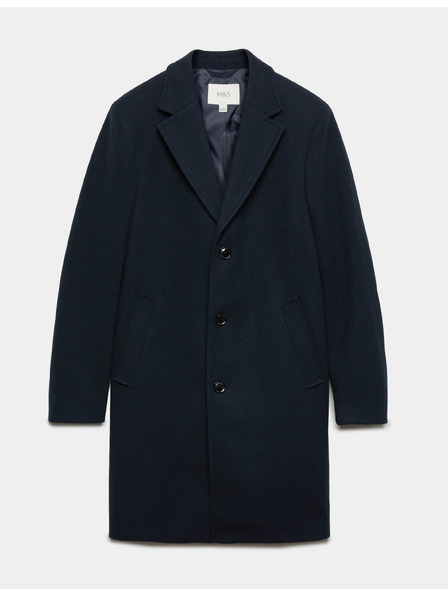 Marks & Spencer Палто с ревери Marks & Spencer морско синьо